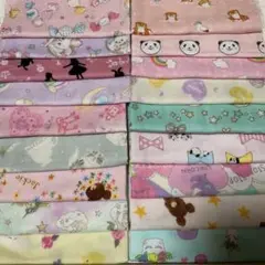 7ダブルガーゼハギレセット　女の子。