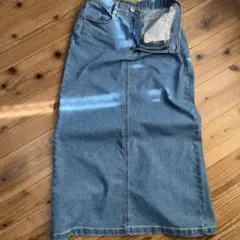 sm2 samansa mos2 blue デニムロングスカート