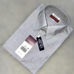 【新品】STUDIO by DURBAN長袖グレーワイシャツ39-82 日本製