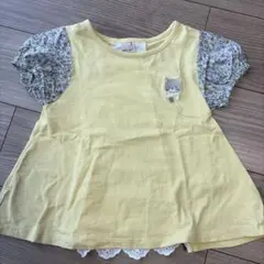 petit main 猫刺繍 Tシャツ 110から120