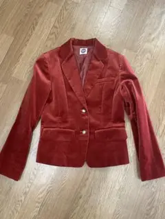 HIROKO BIS ベルベット テーラードジャケット　コットン&テンセル