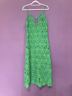 MAISON SPECIAL グリーンキャミワンピース M