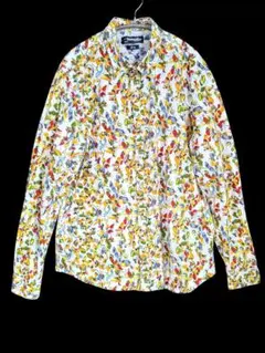 デシグアル DESIGUAL 長袖シャツ 総柄 Lサイズ