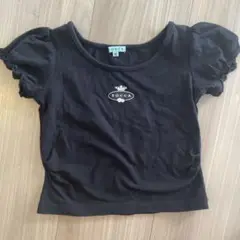 TOCCA ブラック パフスリーブ Tシャツ 80