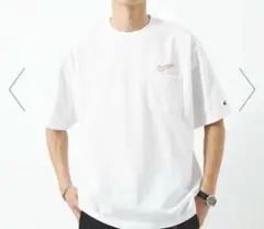 GLR別注Champion 刺繍ポケットTシャツ ホワイト