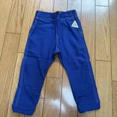 100cm ブルー　ストレッチストレートパンツ