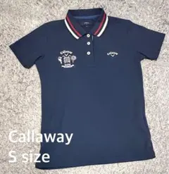 【美品】Callaway レディースポロシャツ Sサイズ ネイビー