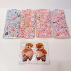 おしりシール　おなかシール　ぷにぷに　柴犬　3D うさぎ　パンダ　6枚セット