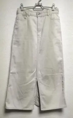 URBANRESEARCHITEMSライトベージュスリット タイトロングスカート