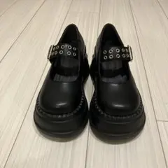厚底 メリージェーンシューズ ブラックMサイズ
