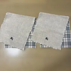 バーバリー フェイスタオル ノバチェック　リバーシブル 2枚セット
