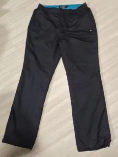 Le Coq Sportifブラックパンツ ストレートレッグ　ウィンドブレーカー