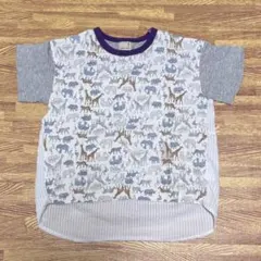 110cm petit main キッズ Tシャツ アニマル柄