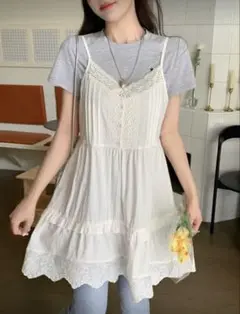 レースキャミワンピース