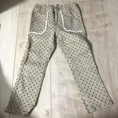 ブランシェス　水玉　ドット　パンツ　100 女の子　フリル　長ズボン　秋　冬
