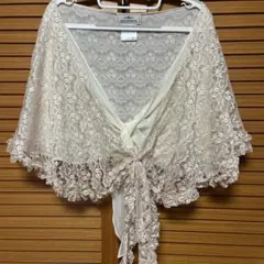 GRACE CONTINENTAL アイボリー レースショール