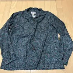 TEMPTATION レオパード柄　オープンカラーシャツ　長袖　M