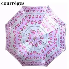 【新品】courrèges クレージュ 長傘 花柄 雨傘 上品 百貨店購入のサムネイル
