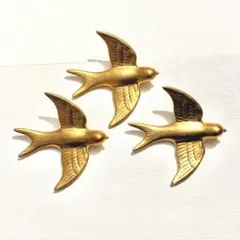 ナチュラルキッチン✴︎ウォールオブジェバード✴︎３点 壁掛け 鳥 ツバメ