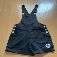 黒 ショートオーバーオール　160cm