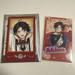 三枝明那　ランダムチェキ風カード2種 +カード