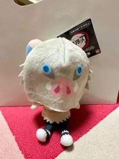 鬼滅の刃　chibi 伊之助ぬいぐるみ　嘴平伊之助（はしびらいのすけ）