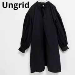 美品✨エンフォルド サイドボタンシャツワンピース ロング丈 ブラック