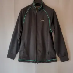 Mサイズ?L？⭐FILA（フィラ）グレー ジップアップジャケット