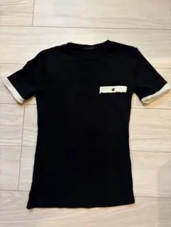 完売品♡ ZARA ザラ　コントラストビジュートリム Tシャツ