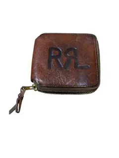 週末限定　希少レア　未使用　RRL レザー 二つ折り財布　ダークブラウン 2026年最新】DOUBLE RL メンズ 折り財布の人気アイテム - メルカリ