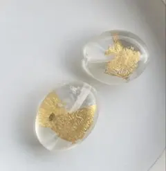 金箔入ビーズ✖️2個