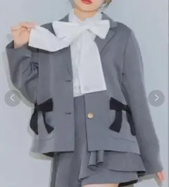 ems excite リボンテーラードジャケット