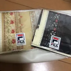 【新品未使用】FILA フィラ　ハンカチ　色違い2枚組のサムネイル