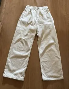 ワイドパンツ honeys ベージュ sサイズ