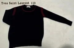 極美品♡イヴ・サンローラン♡110♡男の子♡ニットセーター♡ブラック♡フォーマル