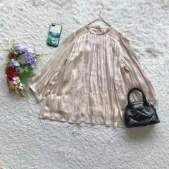 シンプルライフ ブラウス 長袖 9AR/M レース 薄手 上品 大人フェミニンのサムネイル