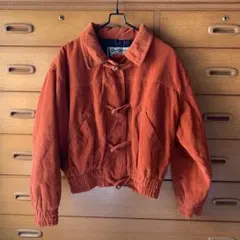 ベネトン　ブルーファミリー　ヴィンテージ　コーデュロイ　チャイナボタン　ブルゾン