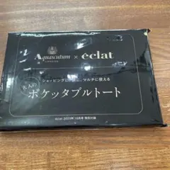 éclat10月号付録　ポケッタブルトート