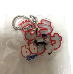 中日ドラゴンズ　鵜飼航丞　ネームキーホルダー　野球ガチャ