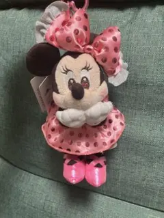 ディズニーストア　ミニーの日　ぬいぐるみキーホルダー