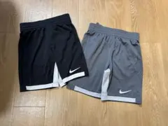 Nike DRI-FIT ハーフパンツ S ブラック130〜140 2枚セット