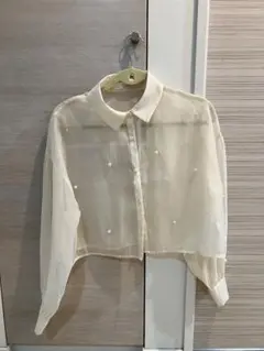 as know as plus シアーシャツ パール