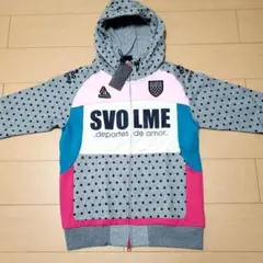 【新品未使用】スボルメ フルジップ ドット スウェット パーカー L グレー