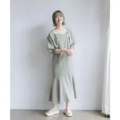 RETRO GIRL ボレロセットキャミワンピ グリーン