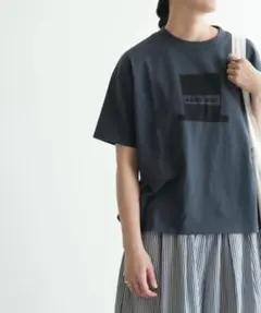 ハット　Tシャツ　チャコール　pacific park store 日本製のサムネイル