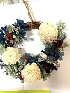 紫陽花と白い花(*´꒳`*)