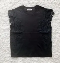 TOMORROWLAND エンブロイダリー レースフレンチスリーブプルオーバー