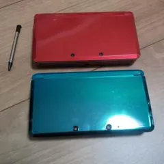 ジャンク品　Nintendo 3DS レッド　ブルー　 本体