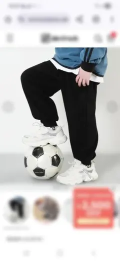 RICH WARM 裏シャギー ワイドジョガーパンツ