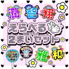 ❤︎嵐 選べるカンペうちわ2枚セット❤︎
